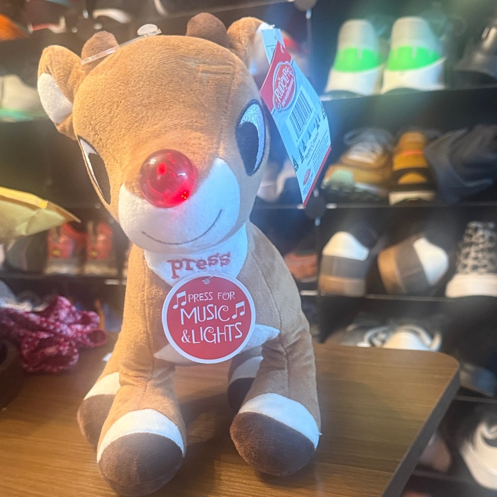 Rudolph Plush Toy with Music and Lights